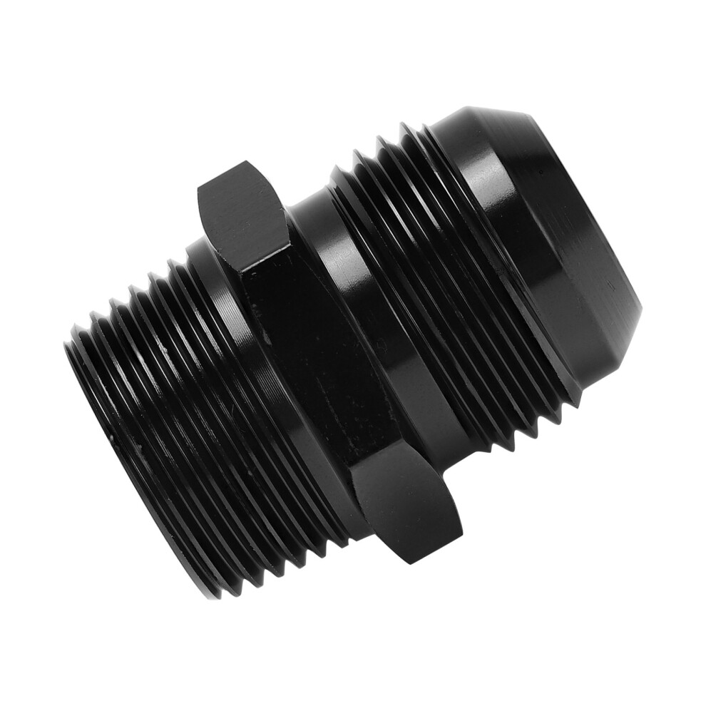 Fuel Line Adapter 12An To 3/4Npt Aluminum Straight Fitting Black 4181388272350