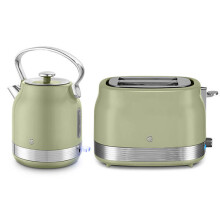 Swan Retro Revive Green Traditional Kettle & 2 Slot Toaster Set