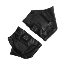Heated Half Finger Gloves with 3-Level USB Rechargeable, 2000mAh Batteries