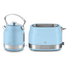 Swan Retro Revive Blue Traditional Kettle & 2 Slot Toaster Set