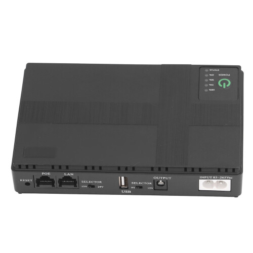 8800mAh UPS Battery Backup 4-Battery Black EU Plug