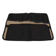 Large Capacity Khaki Motorcycle Roll Tool Pouch with Multi Pockets