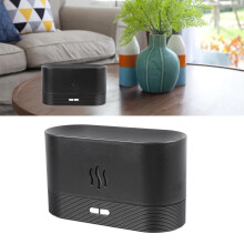 Flame Air Aroma Diffuser Humidifier - USB, Black