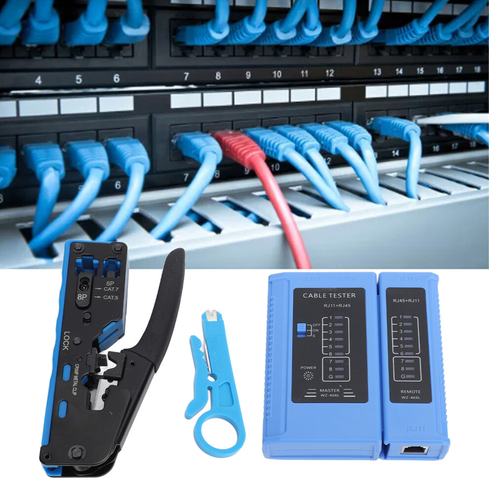 Integrated RJ45 Crimp Tool with Wire Cutter