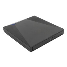 Externes DVD-Laufwerk USB 3.0 & USB-C Schwarz für Laptop/PC, Tray-Loader