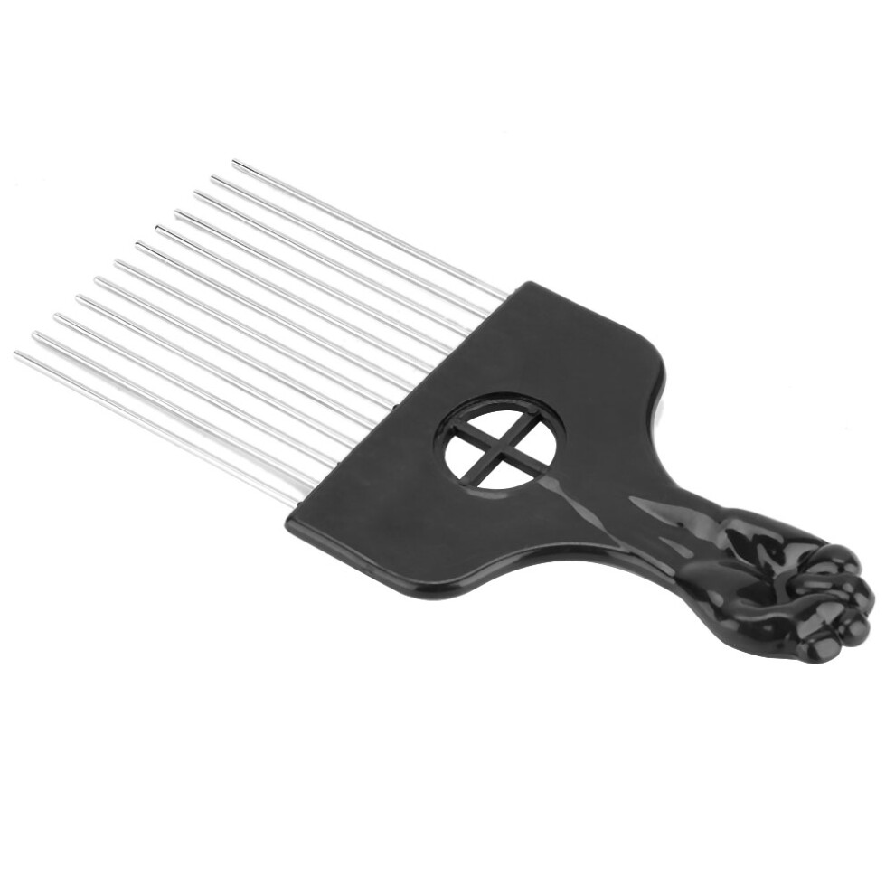 Men Retro Oil Hairdressing Comb Large Alloy Wide Tooth Hair Tool