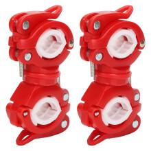 2 Set Cane Holder for Walker Rollator Wheelchair Crutch Holder ABS Red White