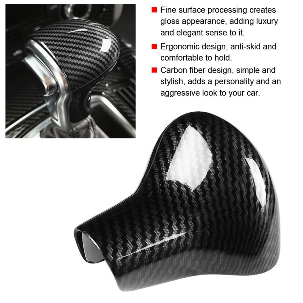 Carbon Fiber Style Interior Shift Knob Cover For S6/S7 A6l/A5/A7/Q7/Q5 8731388277617
