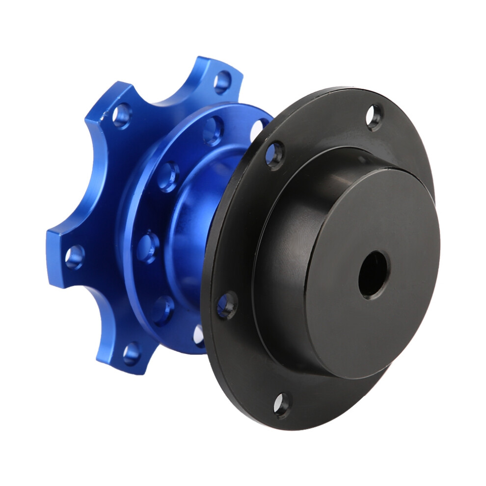 Quick Release Steering Wheel Hub Adapter For 6-Bolt Aftermarket Wheels Blue 6951390791457