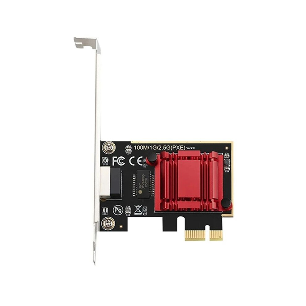2.5G Pci-E Network Card Rtl8125b Chip Gigabit Ethernet Pci Express Network Card 100/2500Mbps 1Gbps/2.5Gbps Rj45 Lan Pc 6032068181067