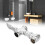 Brass A2 Pedal Flush Valve with Retractable Function, Silver 9