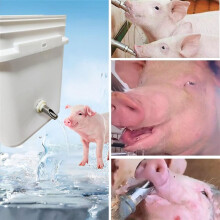 5 Stuks Varkensnippelwaterbak voor Vaten, Set Automatisch Varkenswatersysteem, Roestvrijstalen Waterbak, Drinkbak en Voederbak van 1/2 Inch