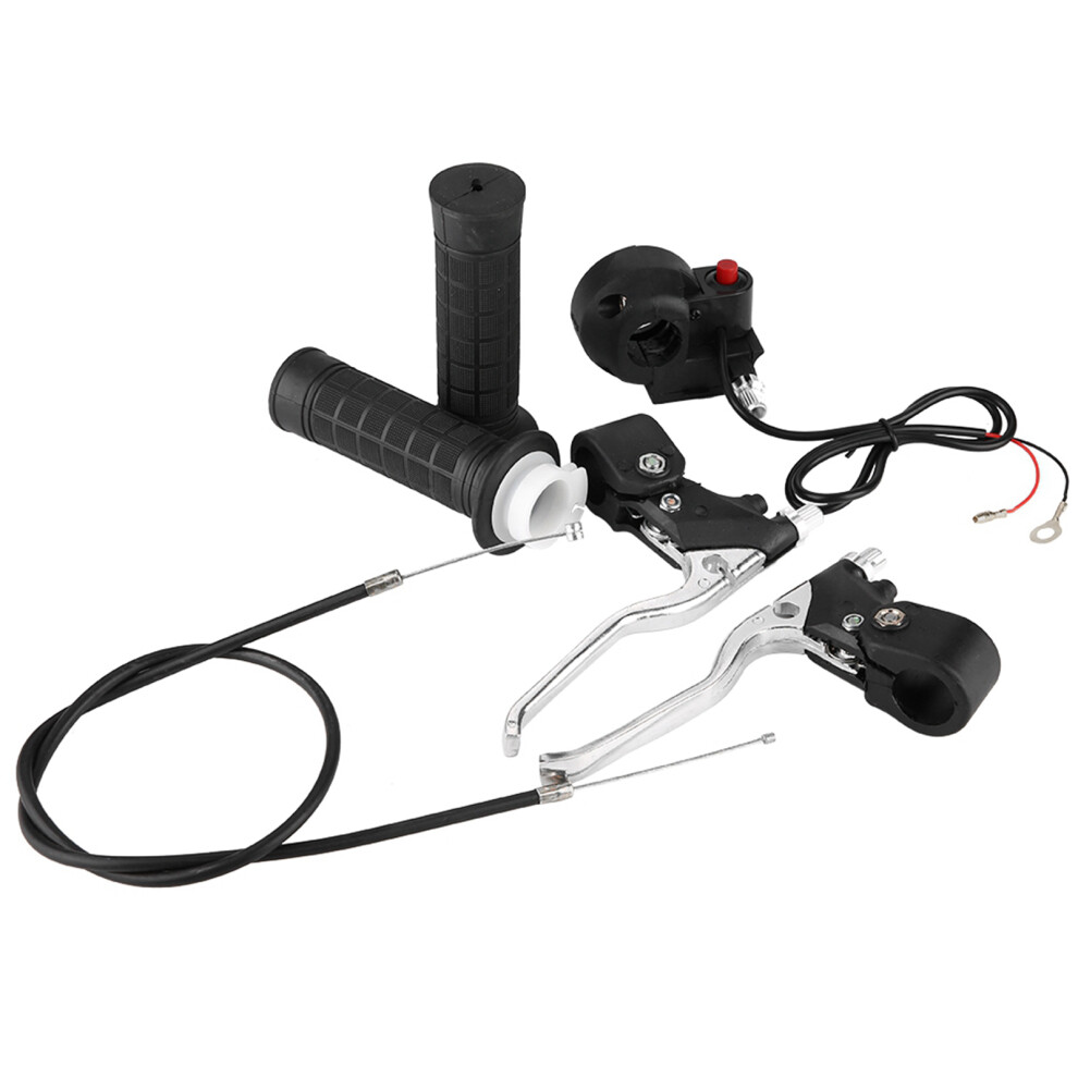 Handle Grips Kill On/Off Switch Throttle Brake Kit For Pocket Mini Bike 22Mm 9491391623526