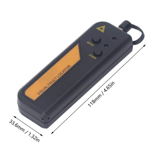 30 km VFL Visual Fault Locator - 2.5mm Black ABS 1