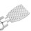 Brass A2 Pedal Flush Valve with Retractable Function, Silver 8
