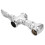 Brass A2 Pedal Flush Valve with Retractable Function, Silver 6