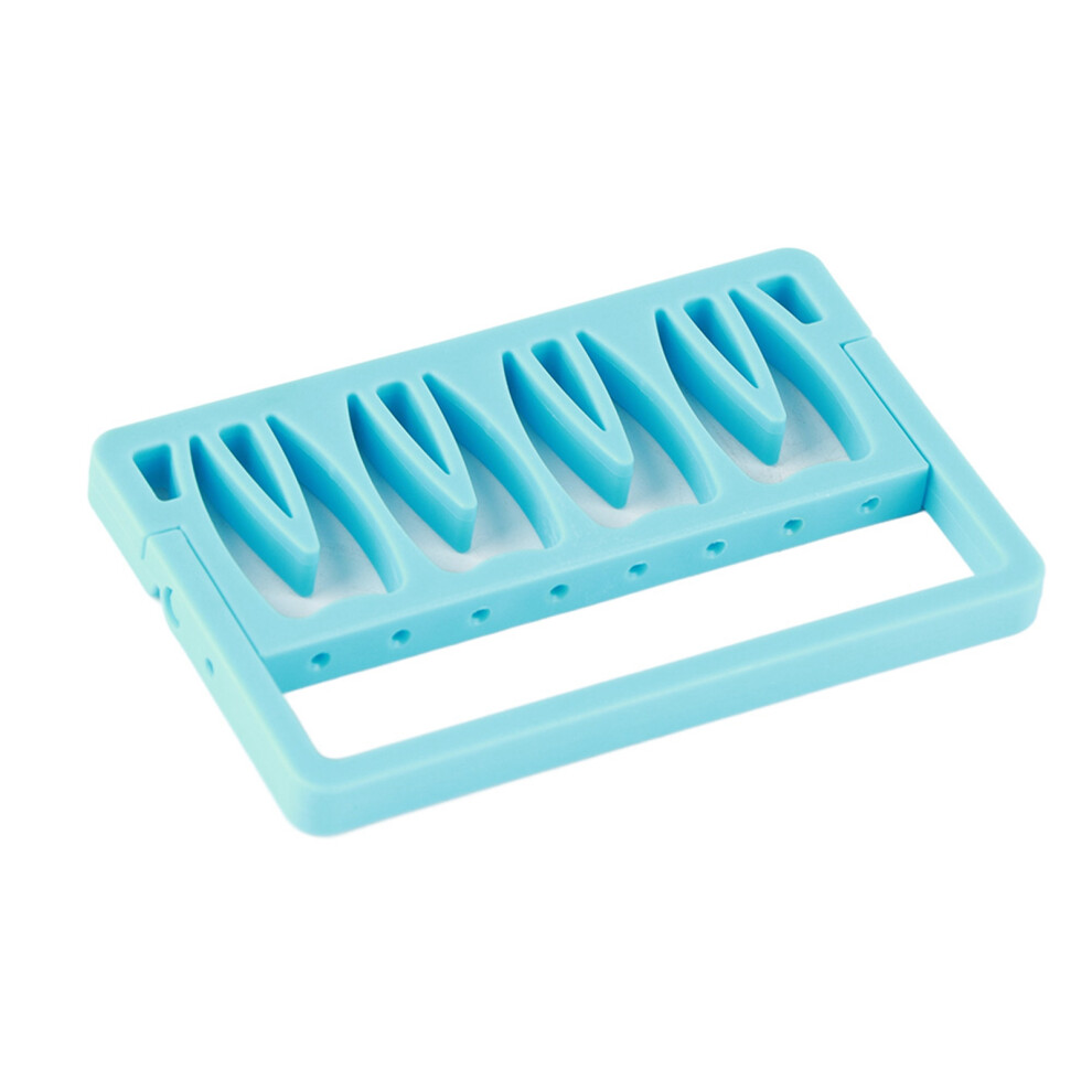 Blue 8-Hole Autoclavable Endodontic Drill Stand 8.75.70.6Cm