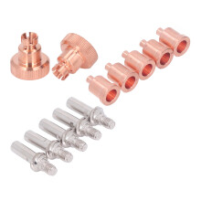 12Pcs Plasma Cutter Nozzles Electrodes Set for LC105 LC105 80A