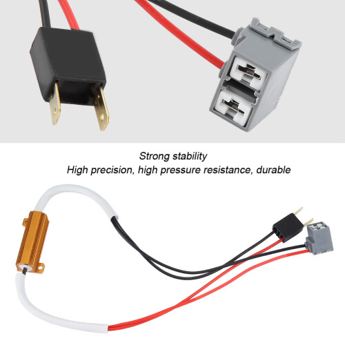 2 Stück LED-Scheinwerfer Nebelscheinwerfer Lastwiderstand Decoder Anti-Flicker für H7 50W