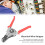 Multifunctional Wire Stripper Tool, 0.5-6mm², Red Handle, Alloy Steel 4