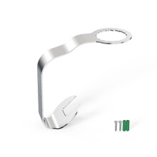 Motorcycle Helmet Rack, Metal Helmet Holder Wall Mount with Hooks Silver