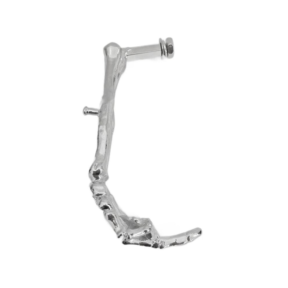 Gothic-Unique Small Motorcycle Kickstand Foot Side Joints Kickstand Bicycle Stand Kicks Alloy Aluminum Finger Adjus 15Cm Silver 6032396845365