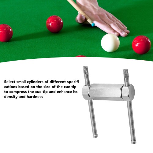 Stainless Steel Cue Tip Press Tool 220g/7.8oz 2
