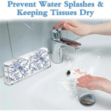 Acrylic Napkin Holder, Vertical Waterproof Splashing Napkin Holder for Bathroom, Paper-Towel Holder for Table, Kitchen