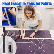 Heat Erasable Fabric for Sewing, Embroidery, Quilting, Washable Erasable Refill Pen(2 Pens + 40 Refills)