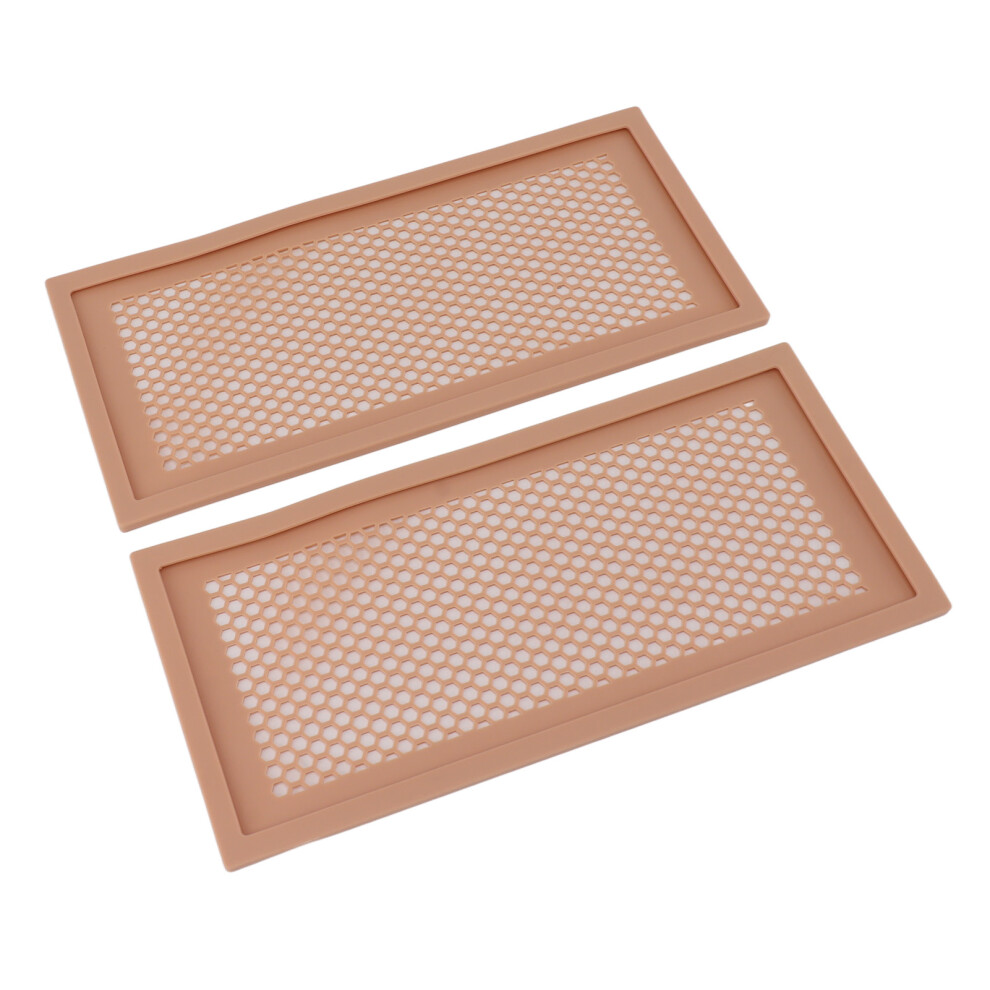 2Pcs Soft Silicone Baby Proof Vent Cover For Home Floor & Debris Protection Pink