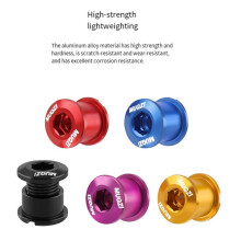 MUQZI 5Pcs Chainring Bolts Set 6.5mm Single Chainring Screws for Road and Mountain Bikes
