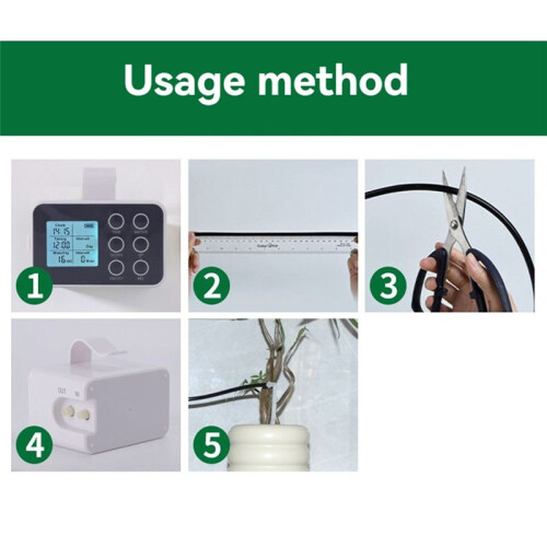 Automatic  Watering Device for Potted Plant Timed Drip Irrigation System Full-Screen Button Garden Drop Arrow Water 2