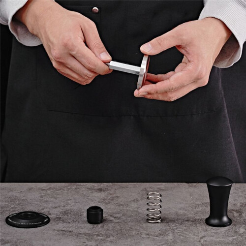 Constant Force Tamping Hammer Impact Tamping Hammer Impact Coffee Powder Tamper Threaded Flat Bottom Spring with Scale 1