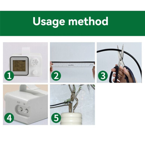 Automatic Watering System with Drop Arrow Automatic Drip Irrigation Kit with Customize Schedule Water 1