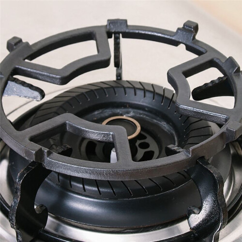 Universal Cast Iron Gas Hob Cover, 10-Serration Anti-Slip Wind Shield,-Saving Cookware Accessory 1