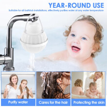 Plastic Bathtub Water Filter Efficient Hanging Tub Faucet Filter Portable Wide Compatibility Shower Tub Filter Multi