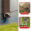 4PCS Gutter Downspout Diverter,Gutter Downspout Extensions for Rainwater Dispersal,Rain Gutter Disperser Brown 5
