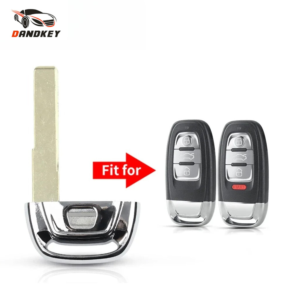 1Pcs Car Remote Key Shell Emergency For Audi A4l A3 A4 A5 A6 A8 Quattro Q5 Q7 A6 A8 Replacement Insert Hu66 Key Blade 6935161656114