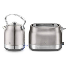 Swan Retro Revive Stainless Steel Traditional Kettle & 2 Slot Toaster Set