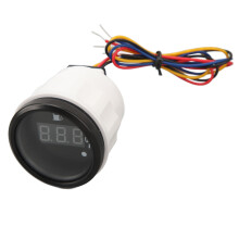52mm Digital Fuel Level Gauge DC 9-32V Black for RVs Boats