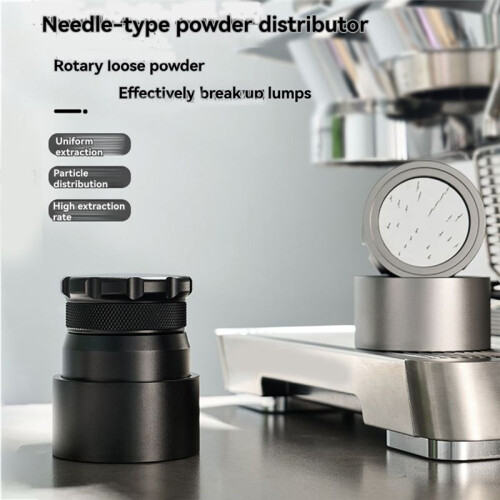 51MM Adjustable Coffee Distributor Coffee Powder Distributor Needle Coffee Powder Stirring Tool Gray 2