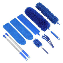 10 PCS Microfiber Cobweb Duster with Extension Pole , Washable Dusters for Ceiling Fan Bendable Feathers Duster