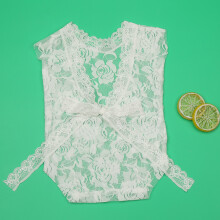 Cute White Lace Infant Photography Clothes for Newborn Photos