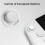 Voor   OLED /2 Joypad Hall Joystick Console NS OLED Gamepad M6 HD Gemini 2 Controller Zwart 2