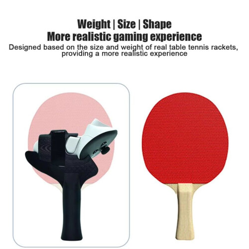 Table Tennis Adaptor for Quest 3 Controller Handle Grip Playing Racket Enhanced for Meta 3 Vr Accessories Left 2