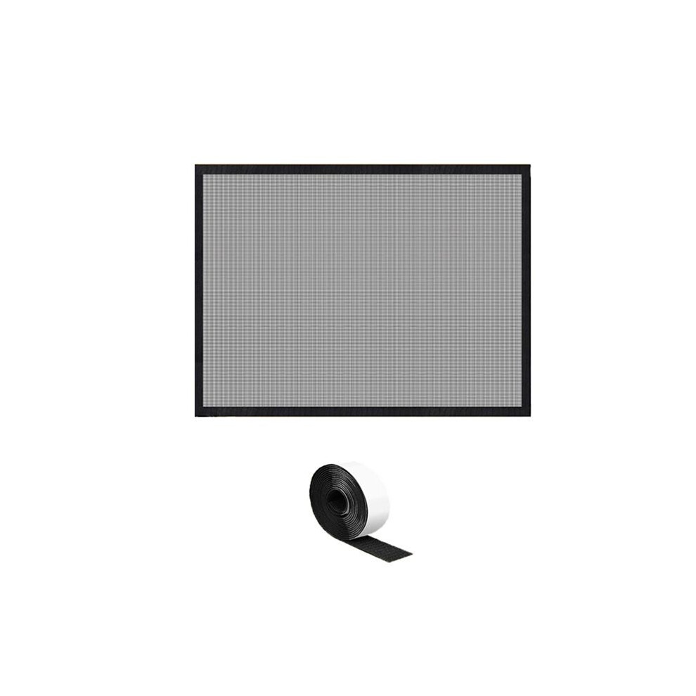 Fireplace Screen Mesh Cover PVC Fireplace Cover Pet Proof with Hooks and Loops Fireplace Safety Cover for Kids 100cm