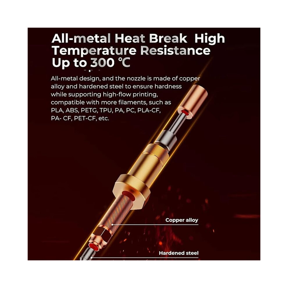 For K1 Heating Block Ceramic Hotend Upgrade Kit For K1, K1 Max 3D Printer, Faster Speed High Flow 6033206362775