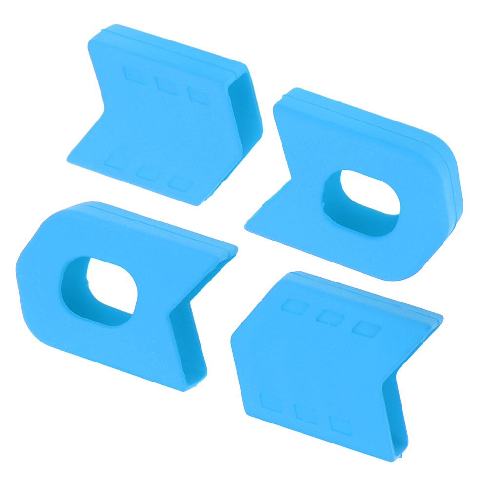4Pcs Silicone Mtb Road Bike Crank Arm Protector Cover Blue 9361388282497