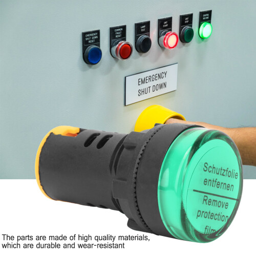 10 Stück 22mm grüne LED-Statusleuchte 380V IP65 IP65 2