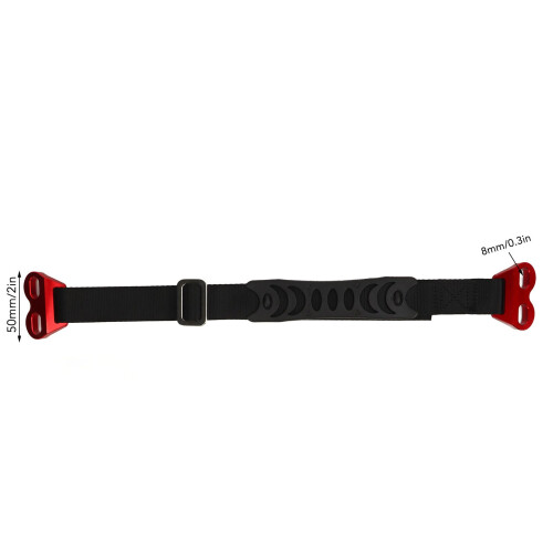 Tow Strap 10000lbs One Size Red Nylon Rope 1